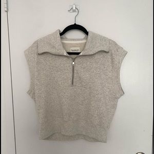 NWT Abercrombie & fitch quarter zip vest size small